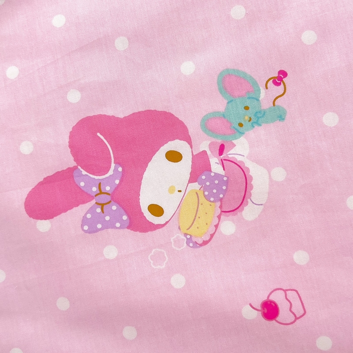 91家纺网 家纺一手货源 找家纺 吉咪兔 2025新款正版三丽鸥库洛米美乐蒂幼儿园被子三件套纯棉被褥六件套午睡爱心美乐蒂