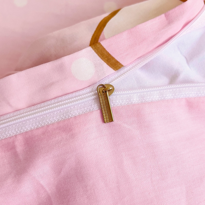 91家纺网 家纺一手货源 找家纺 吉咪兔 2025新款正版三丽鸥库洛米美乐蒂幼儿园被子三件套纯棉被褥六件套午睡波点美乐蒂