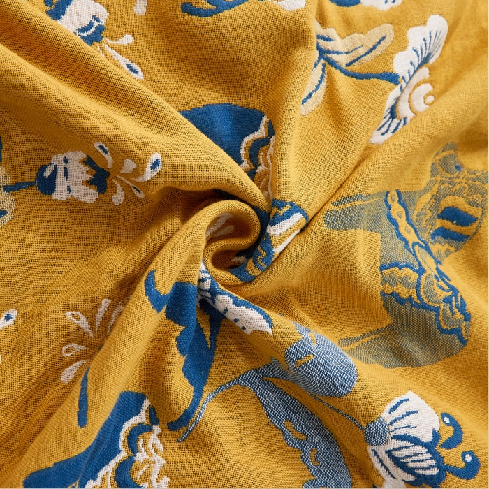 91家纺网 家纺一手货源 找家纺 （总）朴尔家纺-毛巾被2025新款全棉多彩四层纱布枕巾