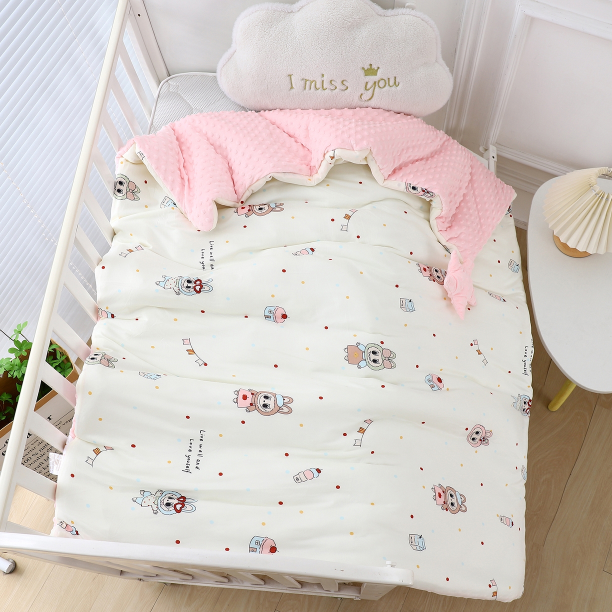 91家纺网 家纺一手货源 找家纺 （总）肖恩毯业 2025秋冬小海星款针织棉宝宝绒豆豆被