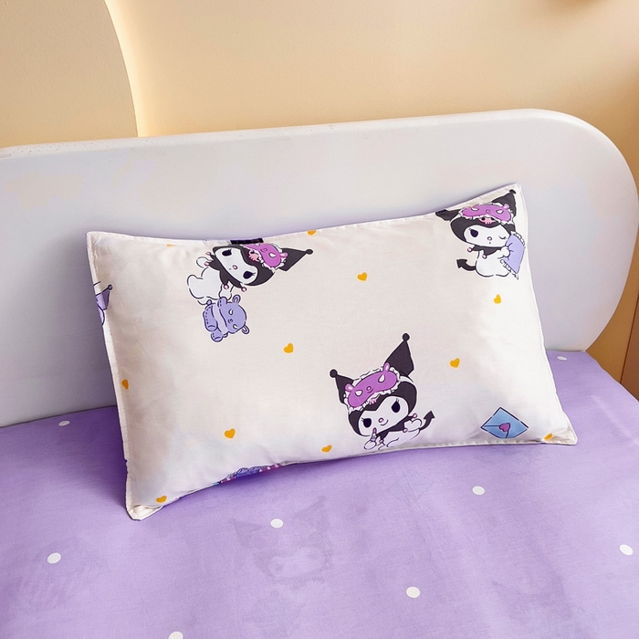 91家纺网 家纺一手货源 找家纺 吉咪兔 2025新款正版三丽鸥库洛米美乐蒂幼儿园被子三件套纯棉被褥六件套午睡库洛米伙伴