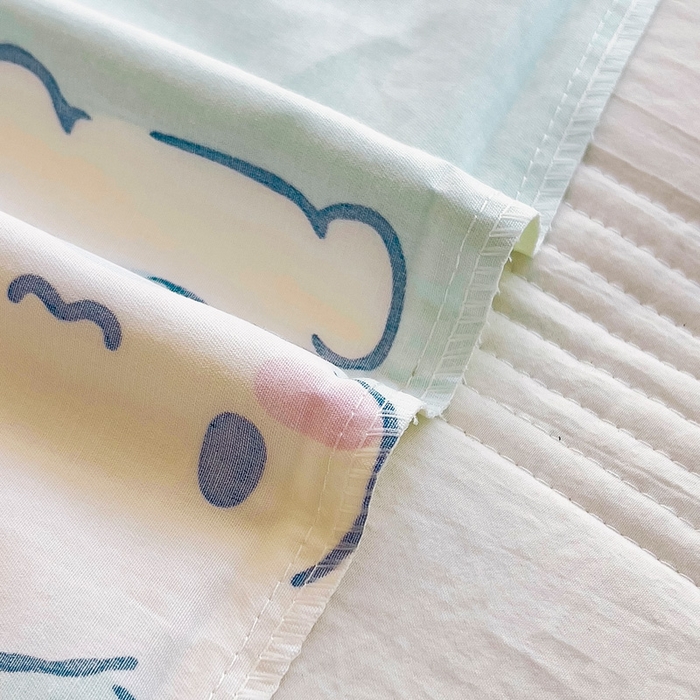 91家纺网 家纺一手货源 找家纺 吉咪兔 2025新款正版三丽鸥库洛米美乐蒂幼儿园被子三件套纯棉被褥六件套午睡牛奶玉桂狗