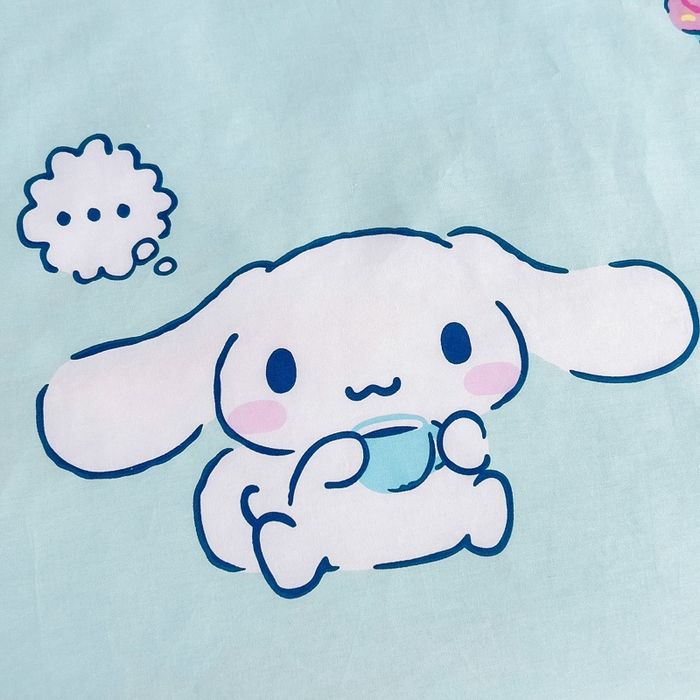 91家纺网 家纺一手货源 找家纺 吉咪兔 2025新款正版三丽鸥库洛米美乐蒂幼儿园被子三件套纯棉被褥六件套午睡牛奶玉桂狗