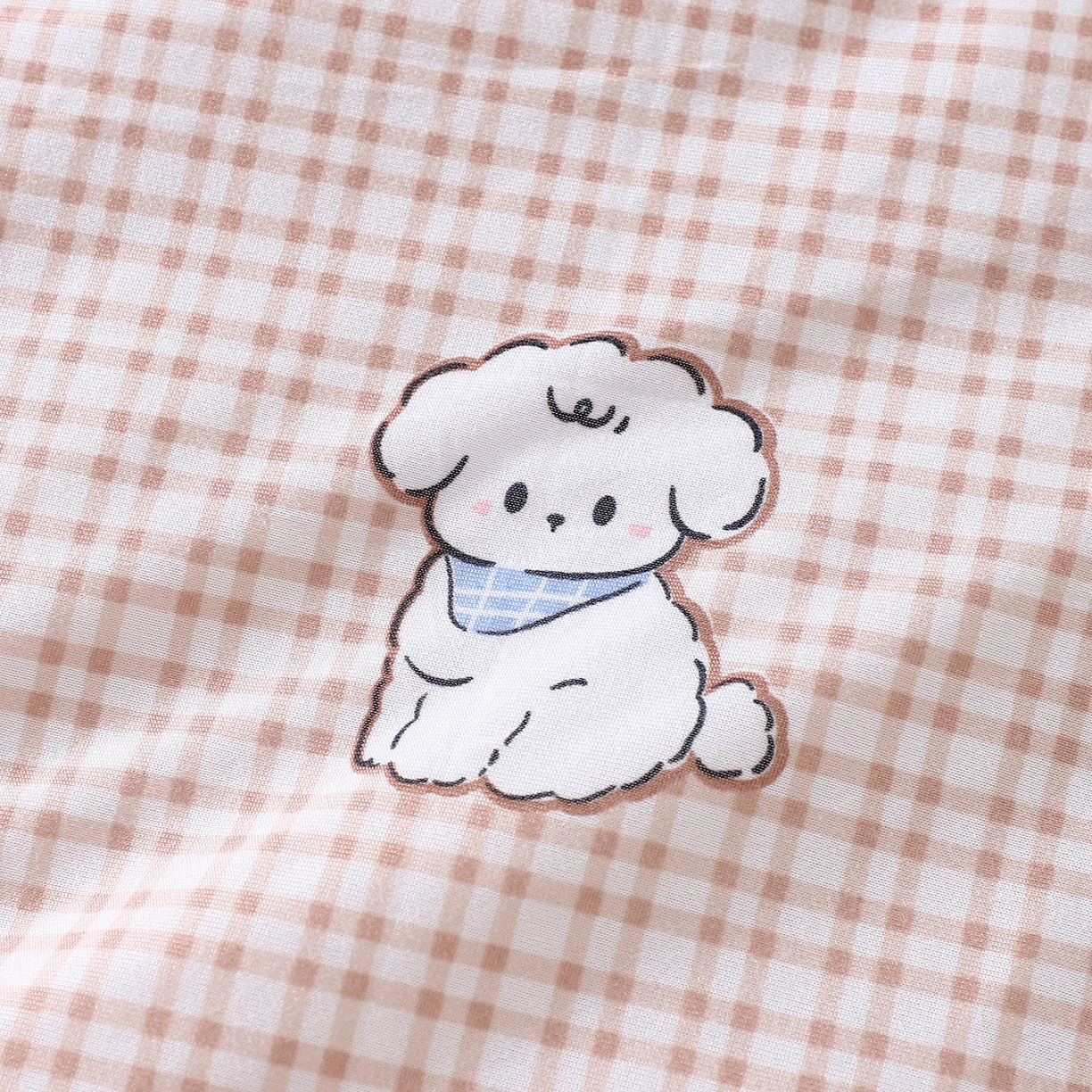 91家纺网 家纺一手货源 找家纺 肖恩毯业 2025秋冬小海星款针织棉宝宝绒豆豆被 小狗卷卷