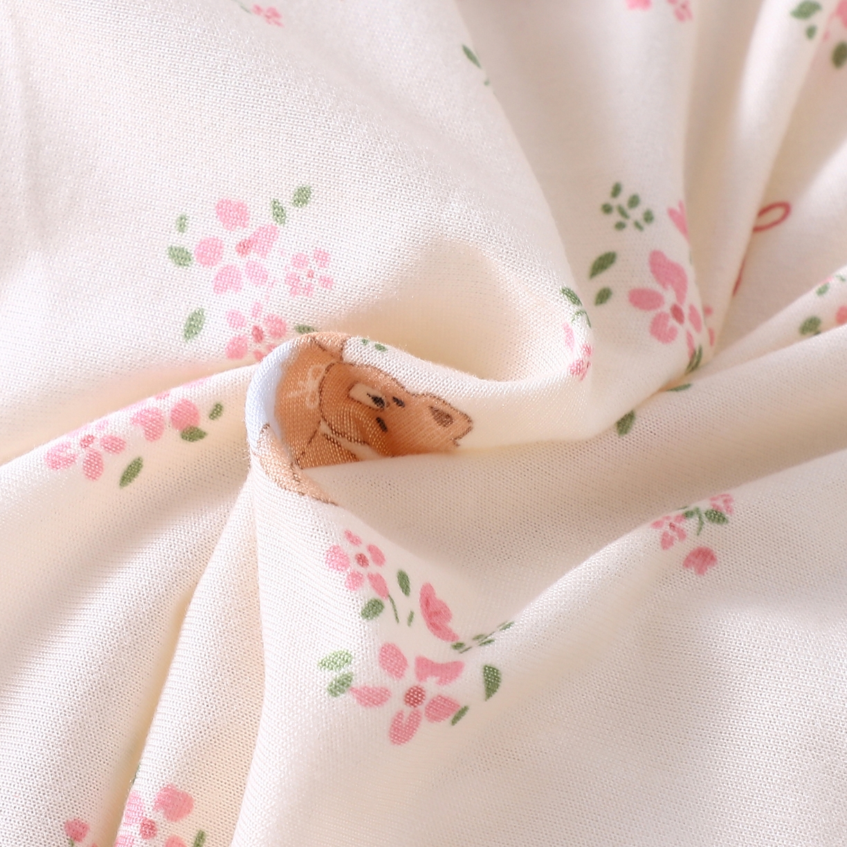 91家纺网 家纺一手货源 找家纺 肖恩毯业 2025秋冬小海星款针织棉宝宝绒豆豆被 小熊苏薇