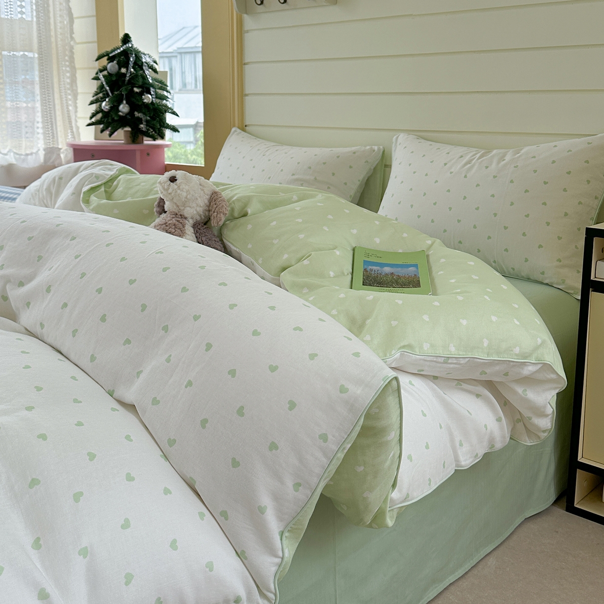 91家纺网 家纺一手货源 找家纺 （总）麦伦家居 2025新品嵌绳款全棉双层纱四件套