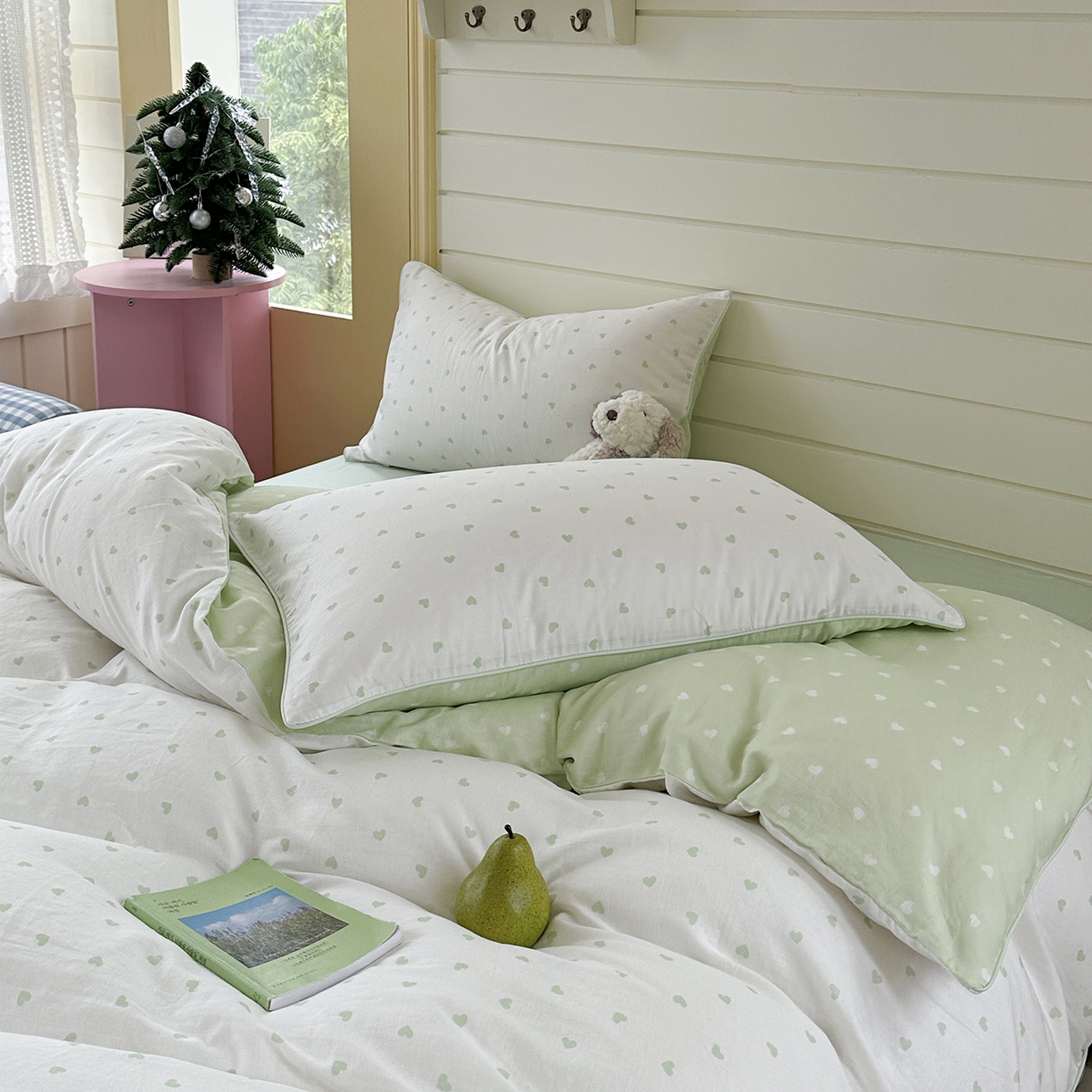 91家纺网 家纺一手货源 找家纺 （总）麦伦家居 2025新品嵌绳款全棉双层纱四件套