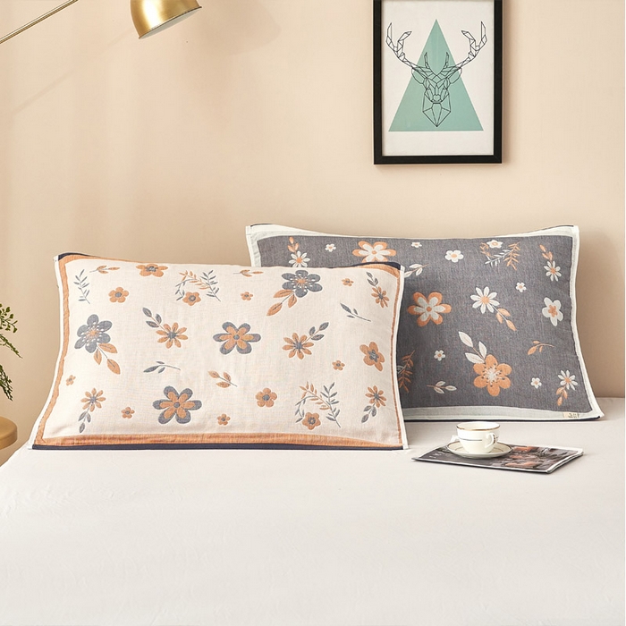 91家纺网 家纺一手货源 找家纺 （总）朴尔家纺-毛巾被2025新款全棉四层纱布休闲枕巾