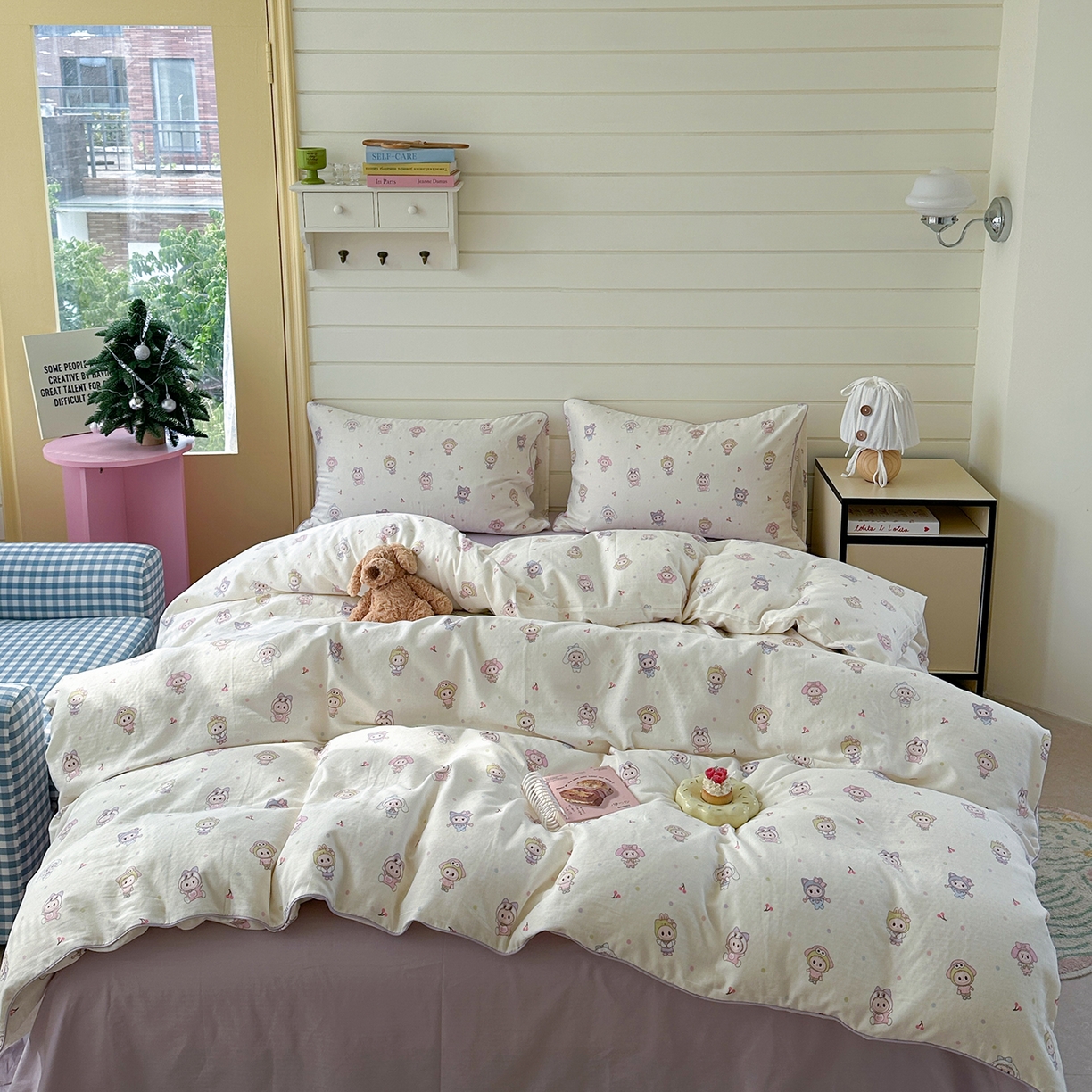 91家纺网 家纺一手货源 找家纺 （总）麦伦家居 2025新品嵌绳款全棉双层纱四件套