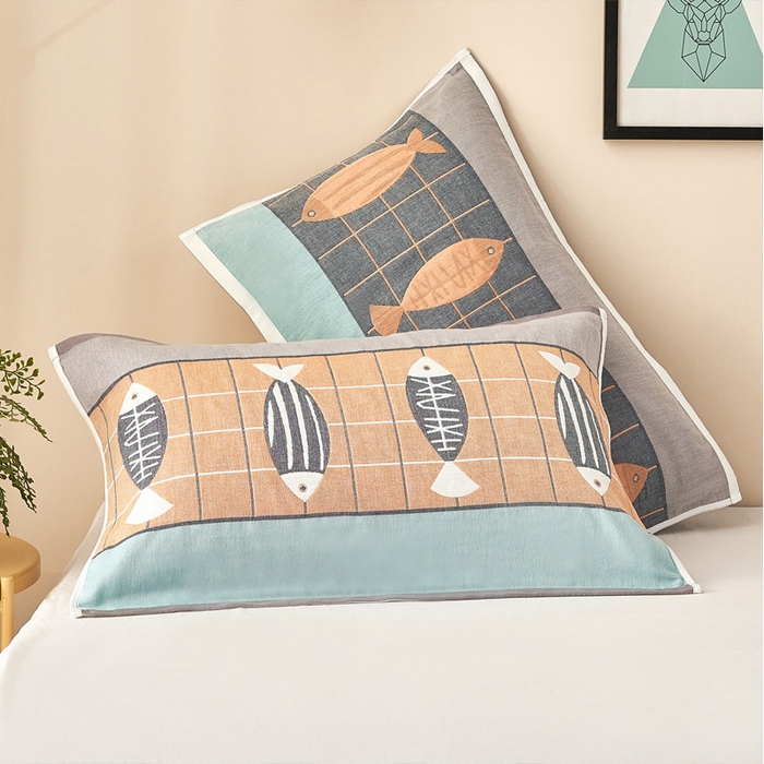 91家纺网 家纺一手货源 找家纺 （总）朴尔家纺-毛巾被2025新款全棉四层纱布休闲枕巾