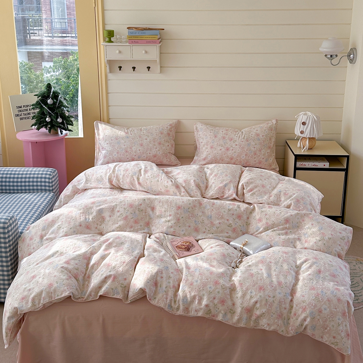 91家纺网 家纺一手货源 找家纺 （总）麦伦家居 2025新品嵌绳款全棉双层纱四件套