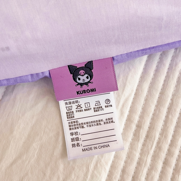 91家纺网 家纺一手货源 找家纺 吉咪兔 2025新款正版三丽鸥库洛米美乐蒂幼儿园被子三件套纯棉被褥六件套午睡甜甜库洛米