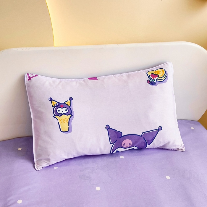 91家纺网 家纺一手货源 找家纺 吉咪兔 2025新款正版三丽鸥库洛米美乐蒂幼儿园被子三件套纯棉被褥六件套午睡甜甜库洛米