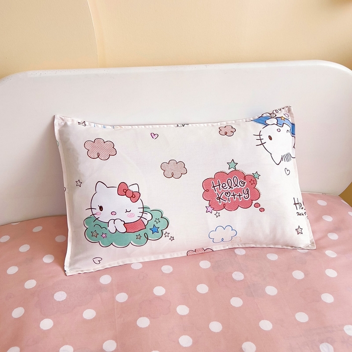 91家纺网 家纺一手货源 找家纺 吉咪兔 2025新款正版三丽鸥库洛米美乐蒂幼儿园被子三件套纯棉被褥六件套午睡甜心凯蒂