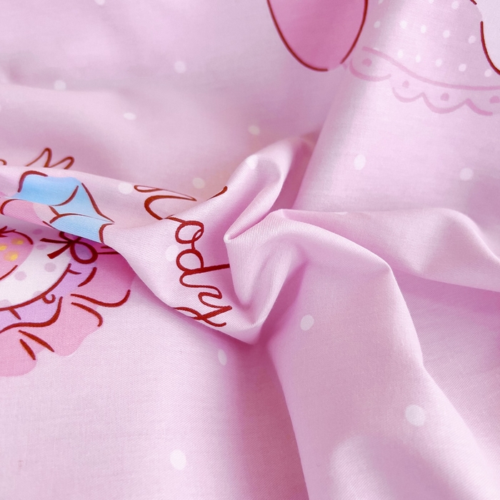 91家纺网 家纺一手货源 找家纺 吉咪兔 2025新款正版三丽鸥库洛米美乐蒂幼儿园被子三件套纯棉被褥六件套午睡小兔美乐蒂