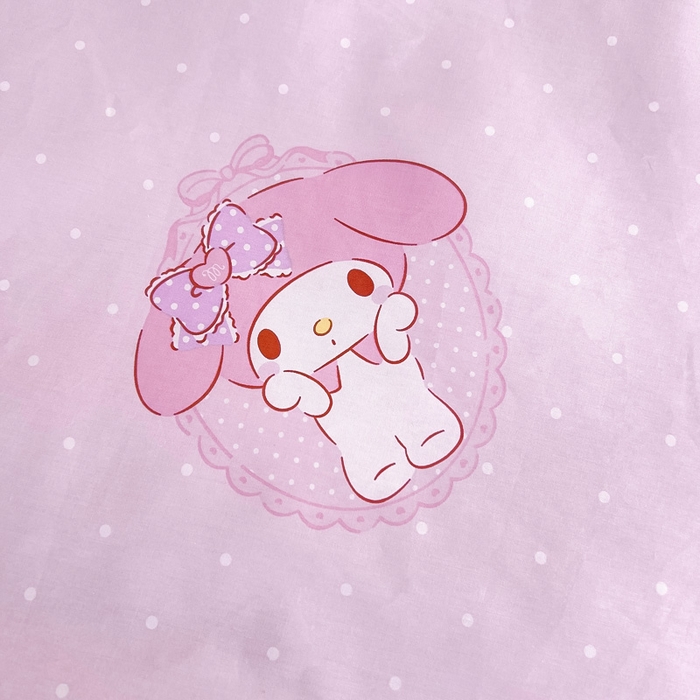 91家纺网 家纺一手货源 找家纺 吉咪兔 2025新款正版三丽鸥库洛米美乐蒂幼儿园被子三件套纯棉被褥六件套午睡小兔美乐蒂