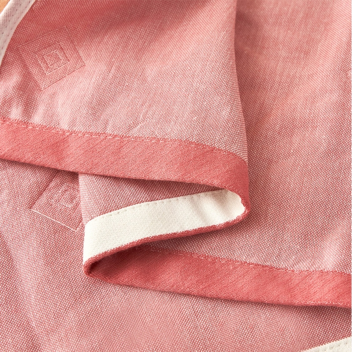 91家纺网 家纺一手货源 找家纺 朴尔家纺-毛巾被2025新款全棉四层纱布休闲枕巾 欧典风情-红