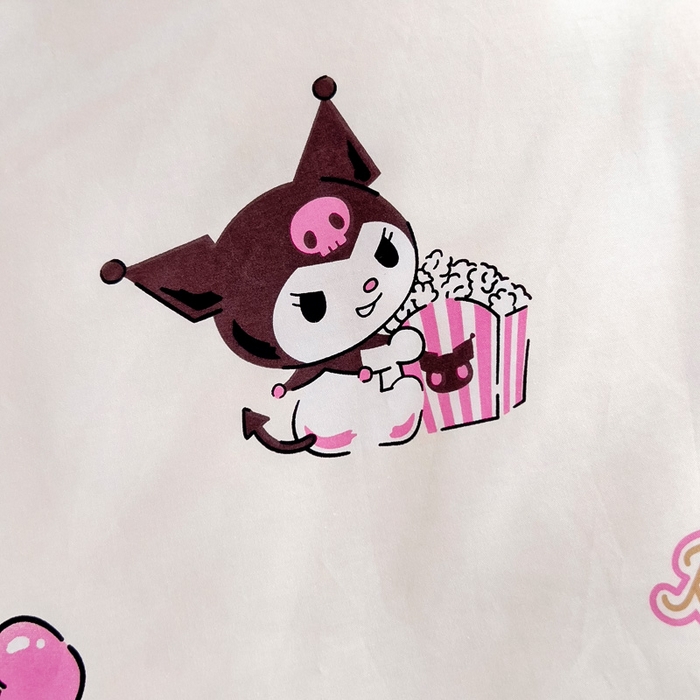 91家纺网 家纺一手货源 找家纺 吉咪兔 2025新款正版三丽鸥库洛米美乐蒂幼儿园被子三件套纯棉被褥六件套午睡樱桃库洛米