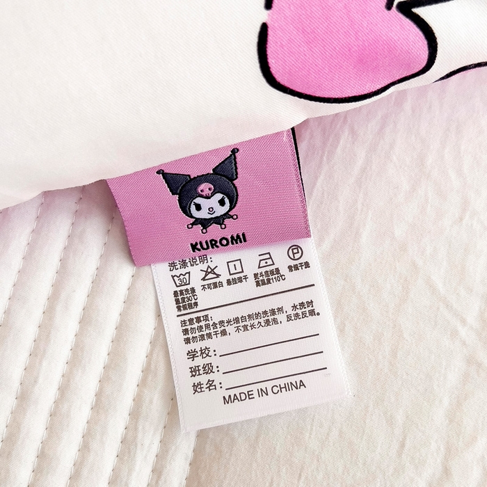 91家纺网 家纺一手货源 找家纺 吉咪兔 2025新款正版三丽鸥库洛米美乐蒂幼儿园被子三件套纯棉被褥六件套午睡樱桃库洛米