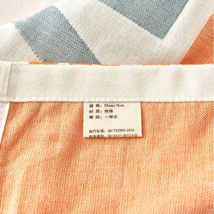 91家纺网 家纺一手货源 找家纺 朴尔家纺-毛巾被2025新款全棉四层纱布休闲枕巾 热爱生活-黄