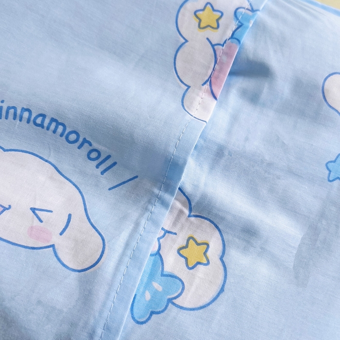 91家纺网 家纺一手货源 找家纺 吉咪兔 2025新款正版三丽鸥库洛米美乐蒂幼儿园被子三件套纯棉被褥六件套午睡云朵玉桂狗