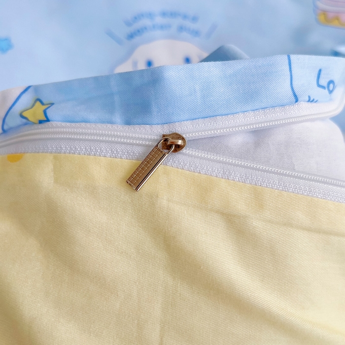 91家纺网 家纺一手货源 找家纺 吉咪兔 2025新款正版三丽鸥库洛米美乐蒂幼儿园被子三件套纯棉被褥六件套午睡云朵玉桂狗