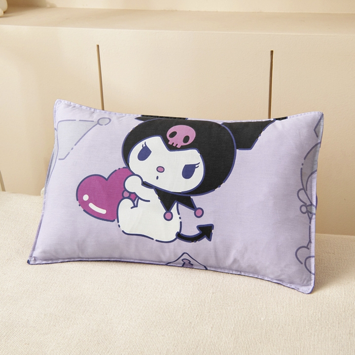 91家纺网 家纺一手货源 找家纺 吉咪兔 2025新款正版三丽鸥库洛米美乐蒂幼儿园被子三件套纯棉被褥六件套午睡巴洛库洛米