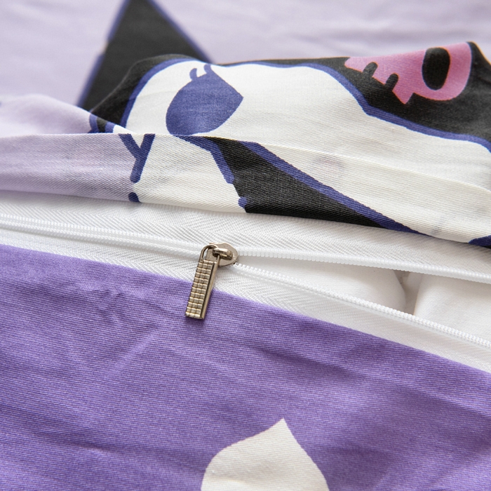 91家纺网 家纺一手货源 找家纺 吉咪兔 2025新款正版三丽鸥库洛米美乐蒂幼儿园被子三件套纯棉被褥六件套午睡巴洛库洛米