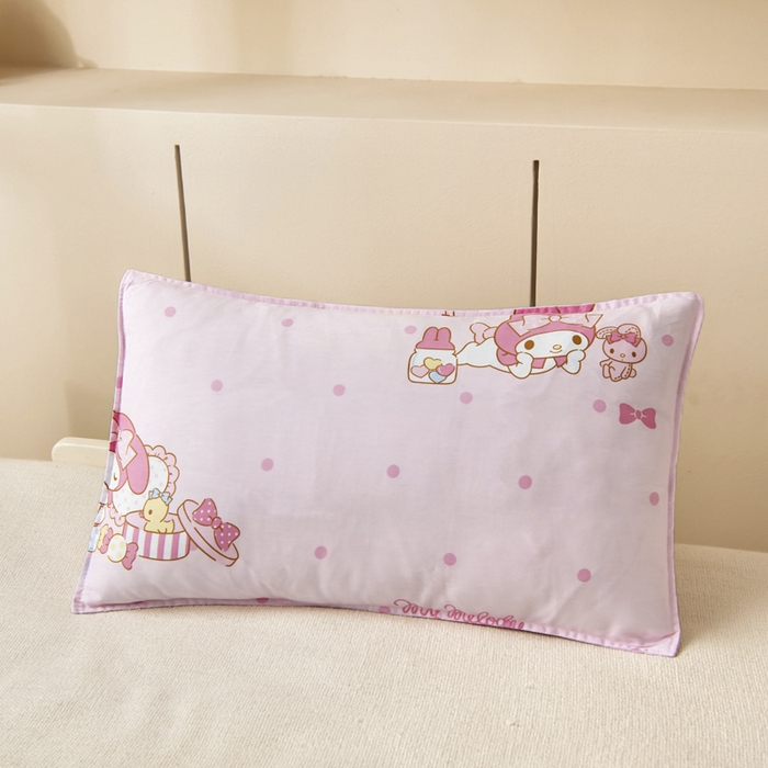 91家纺网 家纺一手货源 找家纺 吉咪兔 2025新款正版三丽鸥库洛米美乐蒂幼儿园被子三件套纯棉被褥六件套午睡童趣美乐蒂