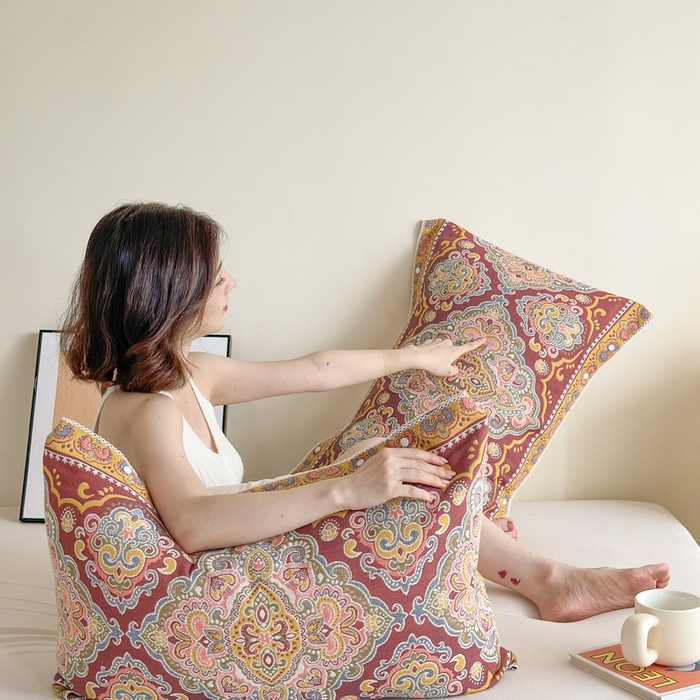 91家纺网 家纺一手货源 找家纺 （总）朴尔家纺-毛巾被2025新款半包可调节暗扣魔术全棉三层纱布枕巾