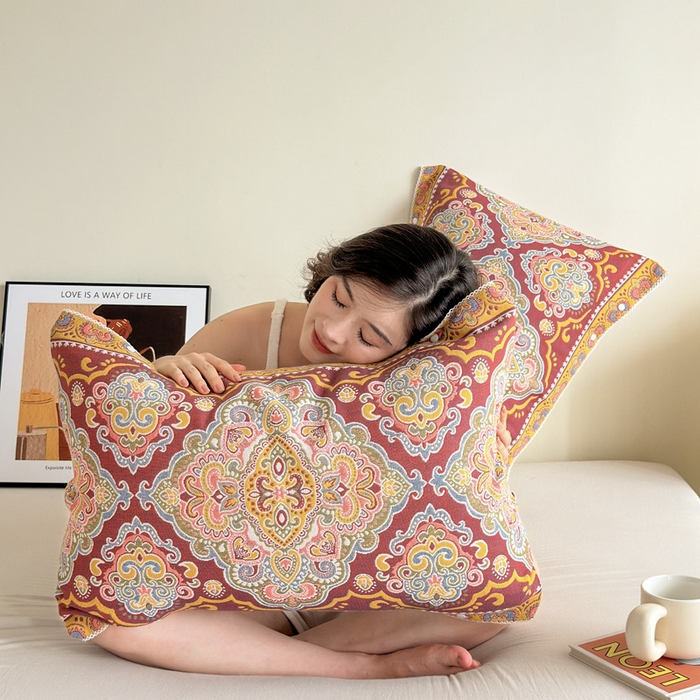 91家纺网 家纺一手货源 找家纺 （总）朴尔家纺-毛巾被2025新款半包可调节暗扣魔术全棉三层纱布枕巾