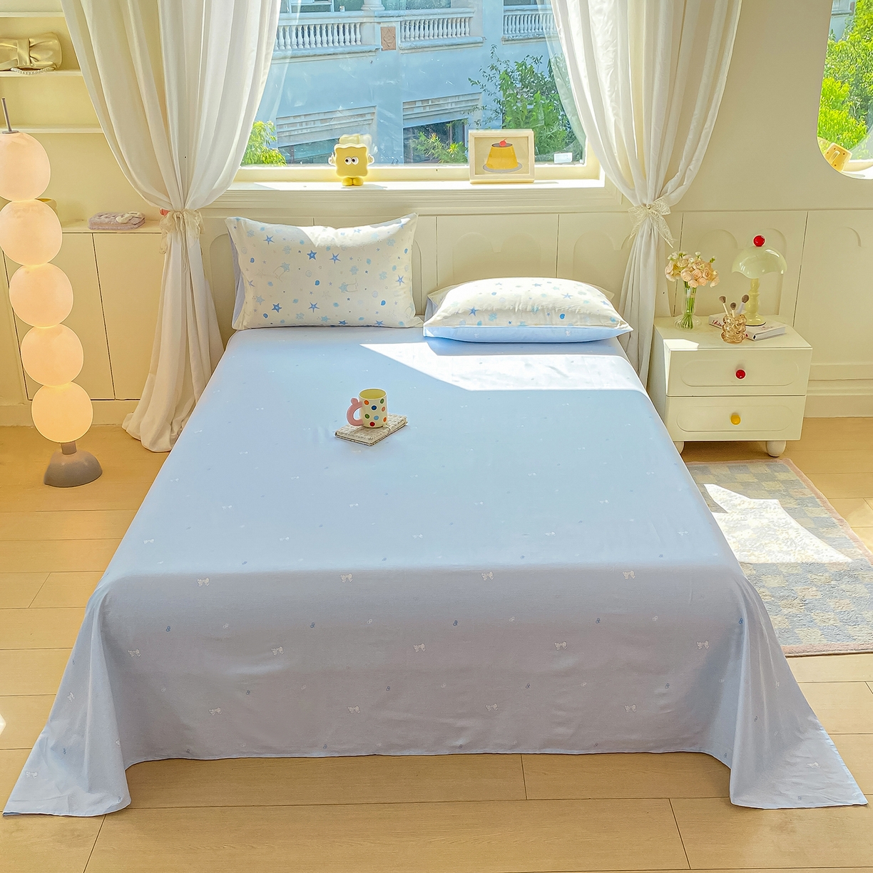 91家纺网 家纺一手货源 找家纺 黑马家居 2025新款13070全棉田园小清新四件套系列 花漾