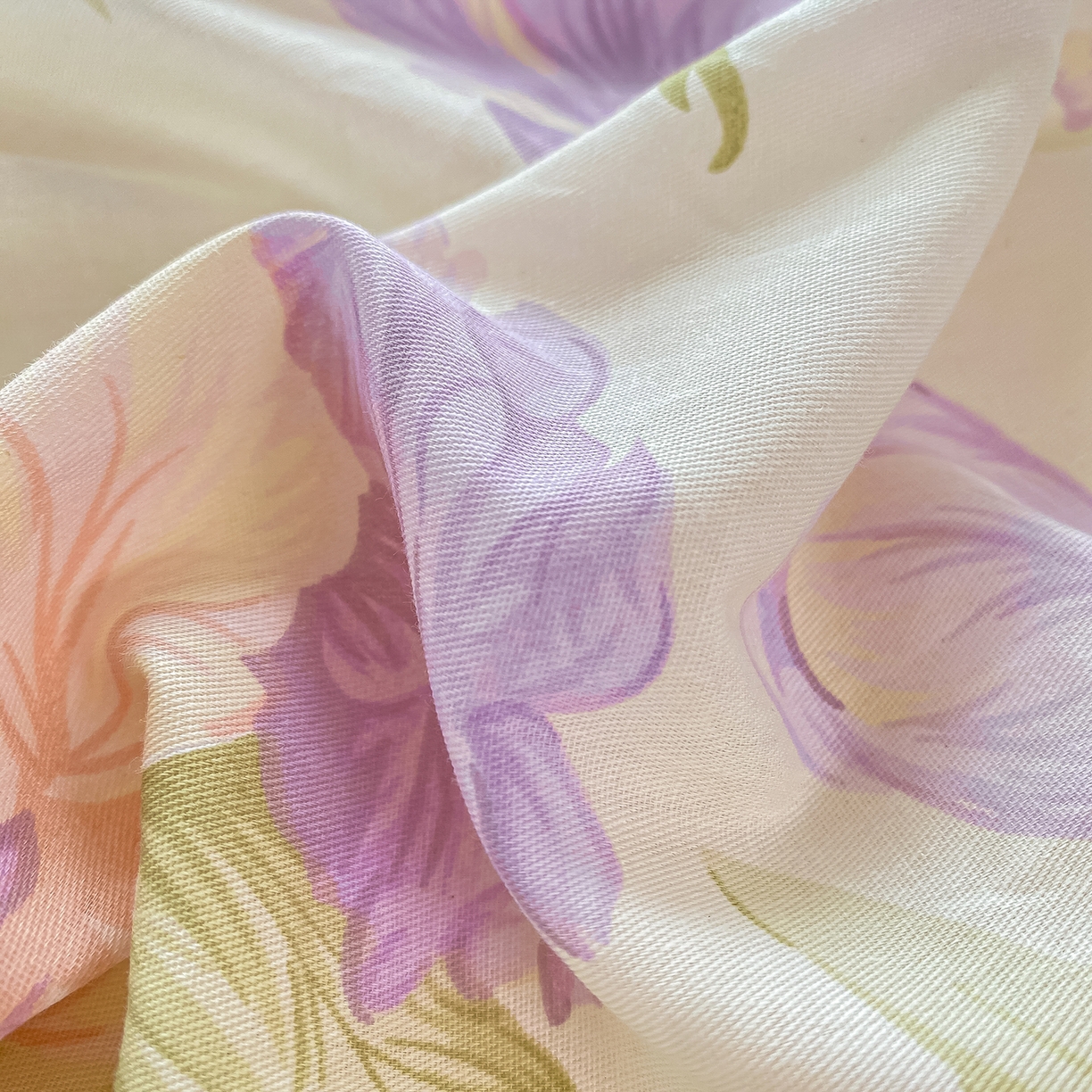 91家纺网 家纺一手货源 找家纺 黑马家居 2025新款13070全棉田园小清新四件套系列 花漾