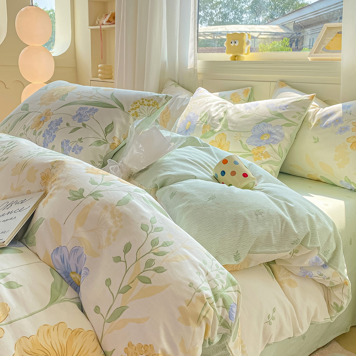 黑马家居 2025新款13070全棉田园小清新四件套系列 花漾