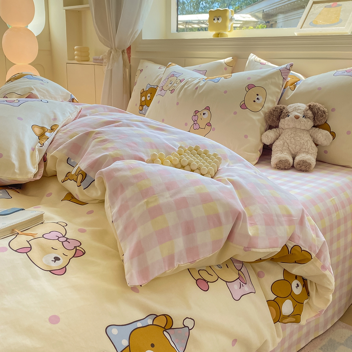 91家纺网 家纺一手货源 找家纺 黑马家居 2025新款13070全棉田园小清新单品被套系列 机器人