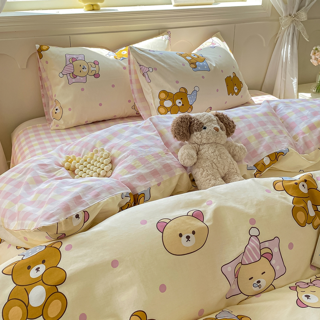 91家纺网 家纺一手货源 找家纺 黑马家居 2025新款13070全棉田园小清新单品被套系列 机器人