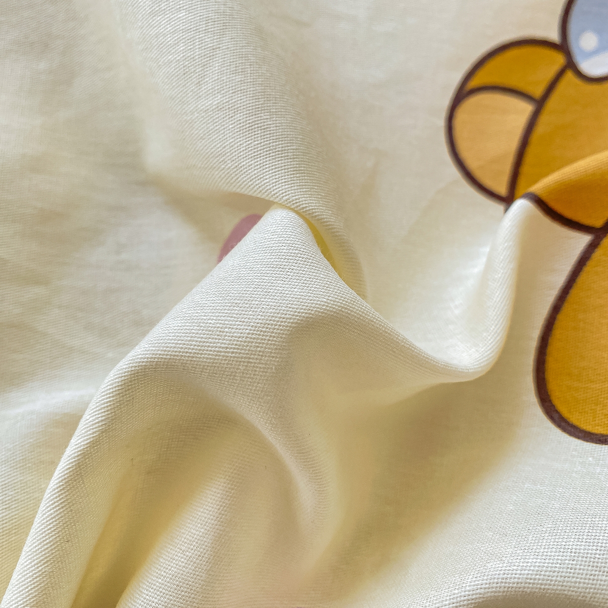 91家纺网 家纺一手货源 找家纺 黑马家居 2025新款13070全棉田园小清新四件套系列 晚安小熊