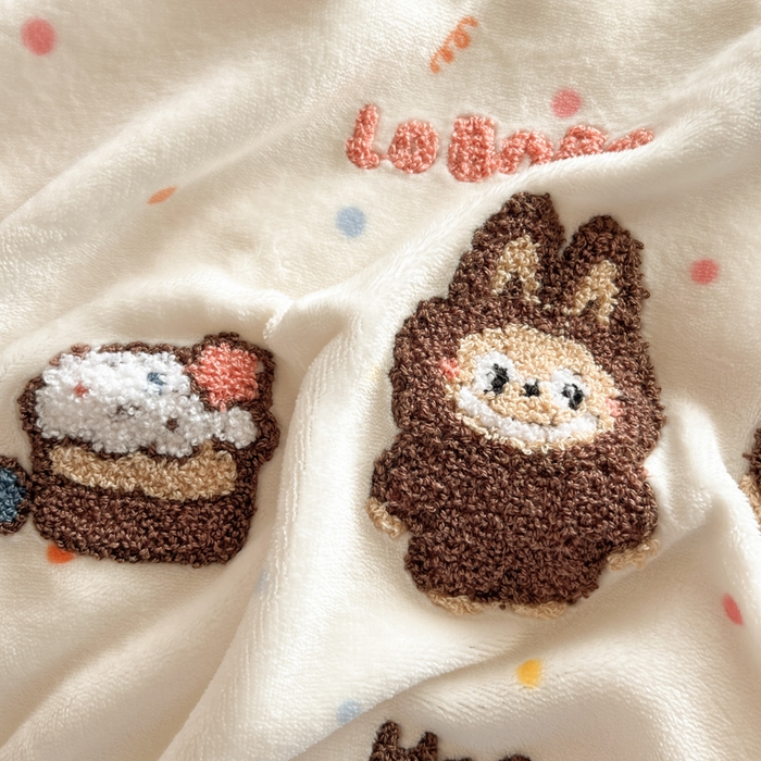 91家纺网 家纺一手货源 找家纺 （总）川悦生活 2025新款牛奶绒绣花LB四件套-小床