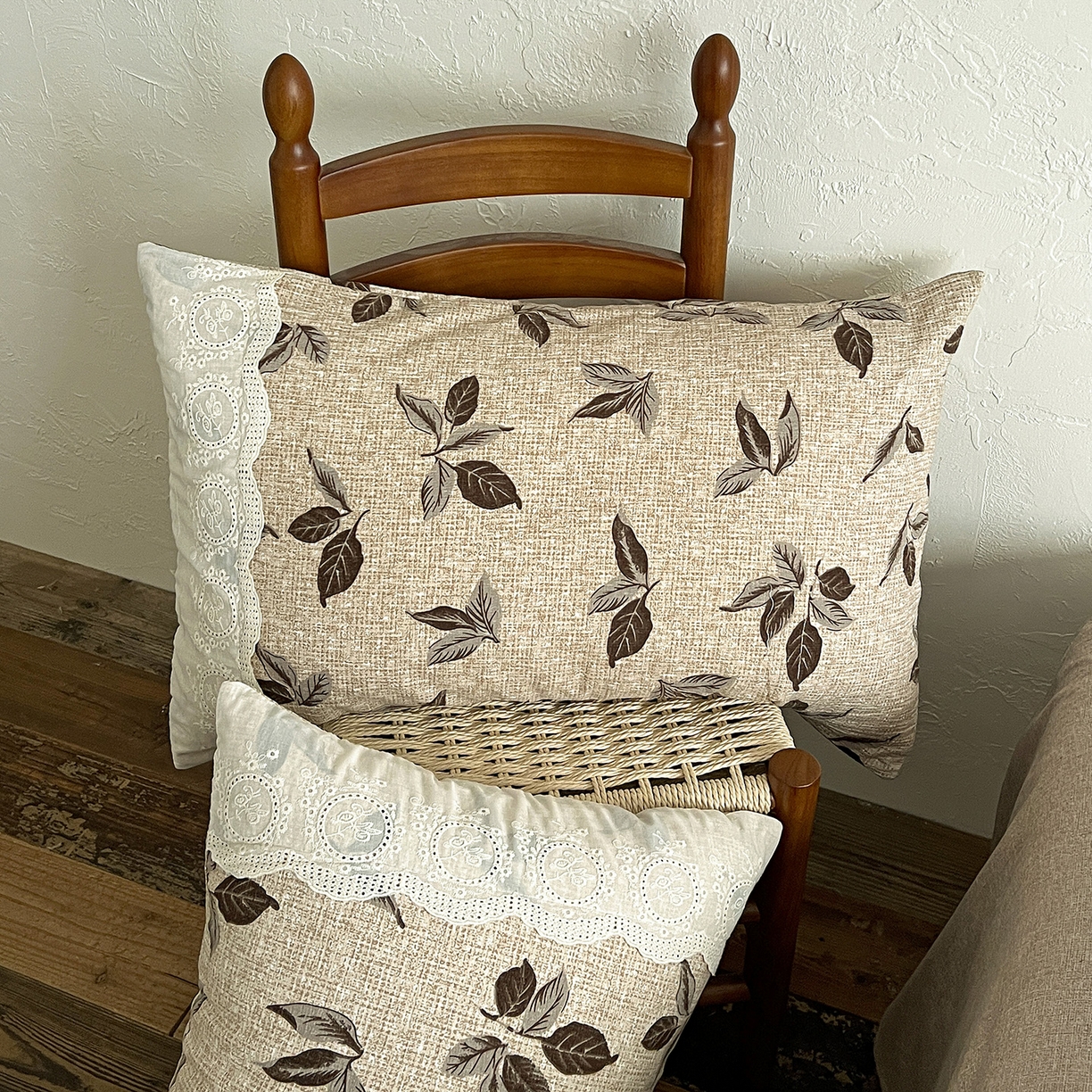 91家纺网 家纺一手货源 找家纺 一比一家纺 2026秋冬新品高克重原麻复古全棉花边棉麻侘寂风原麻四件套 （控价99元） 花季