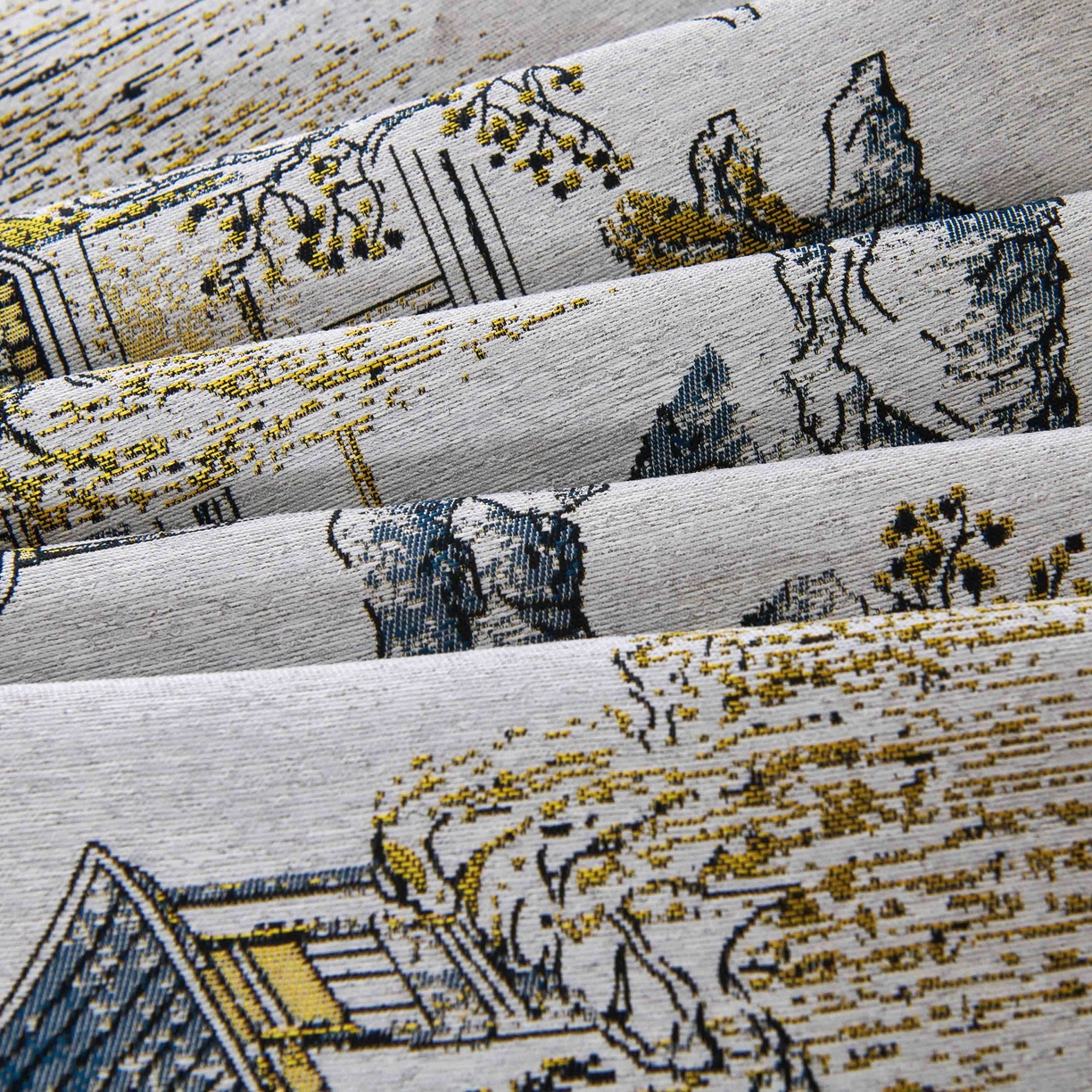 91家纺网 家纺一手货源 找家纺 澜昕 酒店民宿床尾巾床旗轻奢抱枕套床盖 江南春色