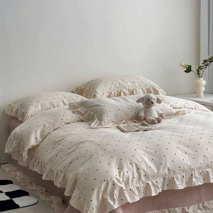 91家纺网 家纺一手货源 找家纺 （总）佰织鑫家居 2025新款全棉纯棉砂洗棉花床盖三件套