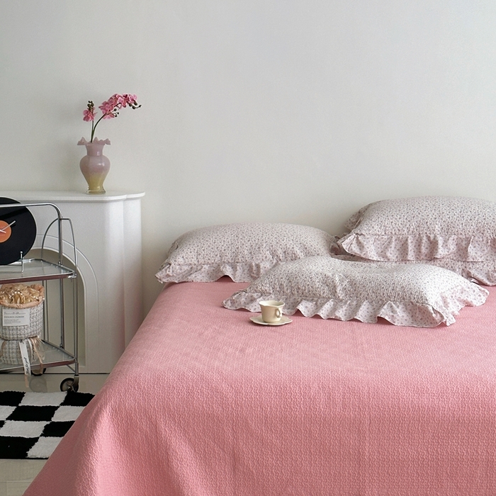 91家纺网 家纺一手货源 找家纺 （总）佰织鑫家居 2025新款全棉纯棉砂洗棉花床盖三件套