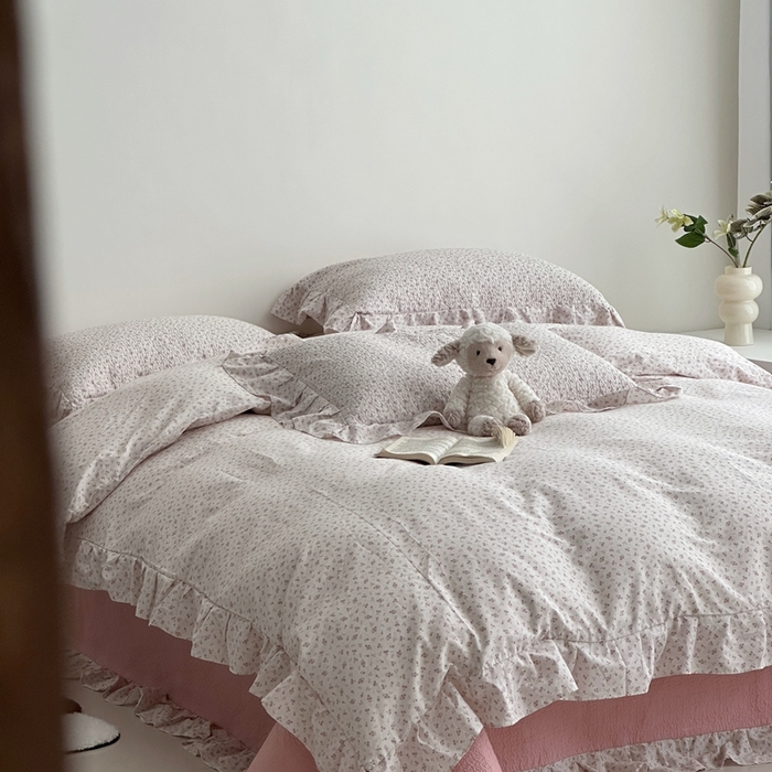 91家纺网 家纺一手货源 找家纺 （总）佰织鑫家居 2025新款全棉纯棉砂洗棉花床盖三件套