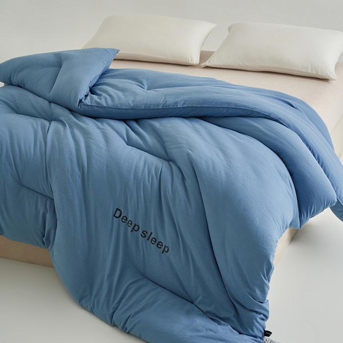 91家纺网 家纺一手货源 找家纺 闲鱼家纺 2025新款某朵同款深睡眠2.0冬被被子被芯 普鲁士蓝