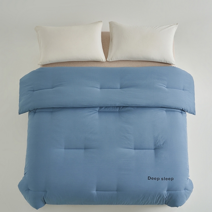 91家纺网 家纺一手货源 找家纺 闲鱼家纺 2025新款某朵同款深睡眠2.0冬被被子被芯 普鲁士蓝