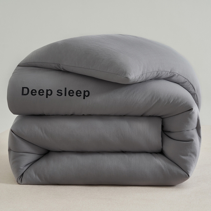 91家纺网 家纺一手货源 找家纺 闲鱼家纺 2025新款某朵同款深睡眠2.0冬被被子被芯 浅灰