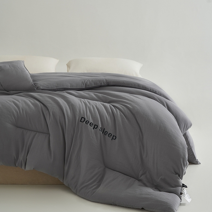 91家纺网 家纺一手货源 找家纺 闲鱼家纺 2025新款某朵同款深睡眠2.0冬被被子被芯 浅灰