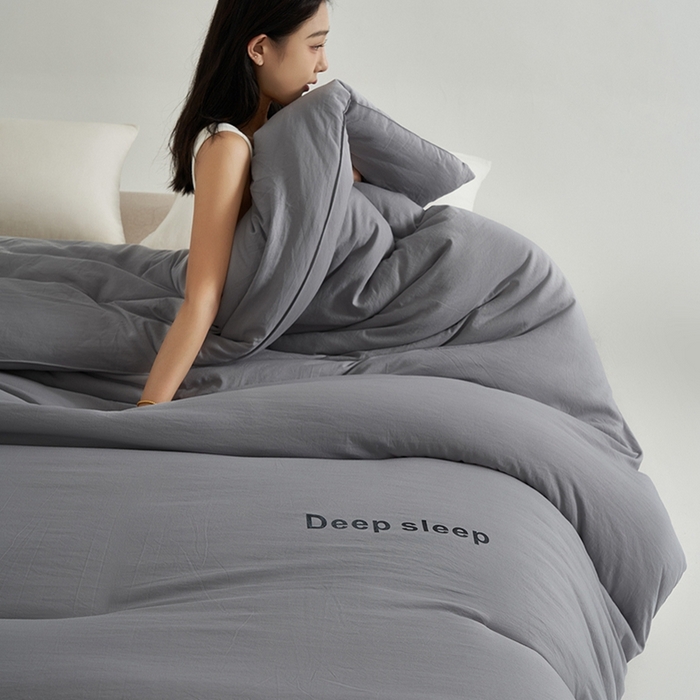 91家纺网 家纺一手货源 找家纺 闲鱼家纺 2025新款某朵同款深睡眠2.0冬被被子被芯 浅灰