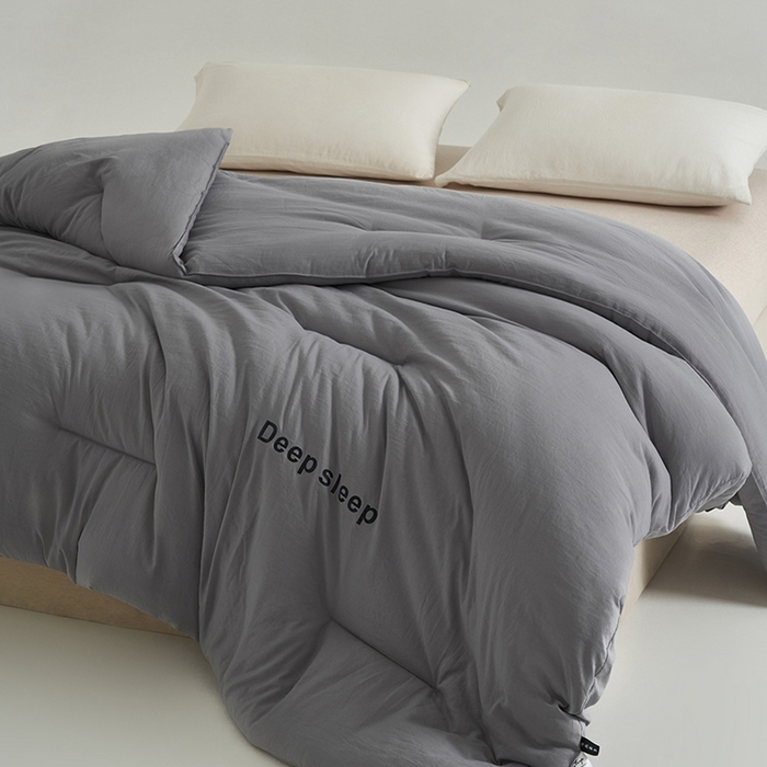 91家纺网 家纺一手货源 找家纺 闲鱼家纺 2025新款某朵同款深睡眠2.0冬被被子被芯 浅灰