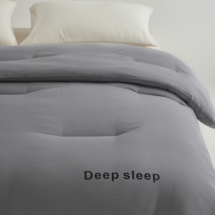 91家纺网 家纺一手货源 找家纺 闲鱼家纺 2025新款某朵同款深睡眠2.0冬被被子被芯 浅灰